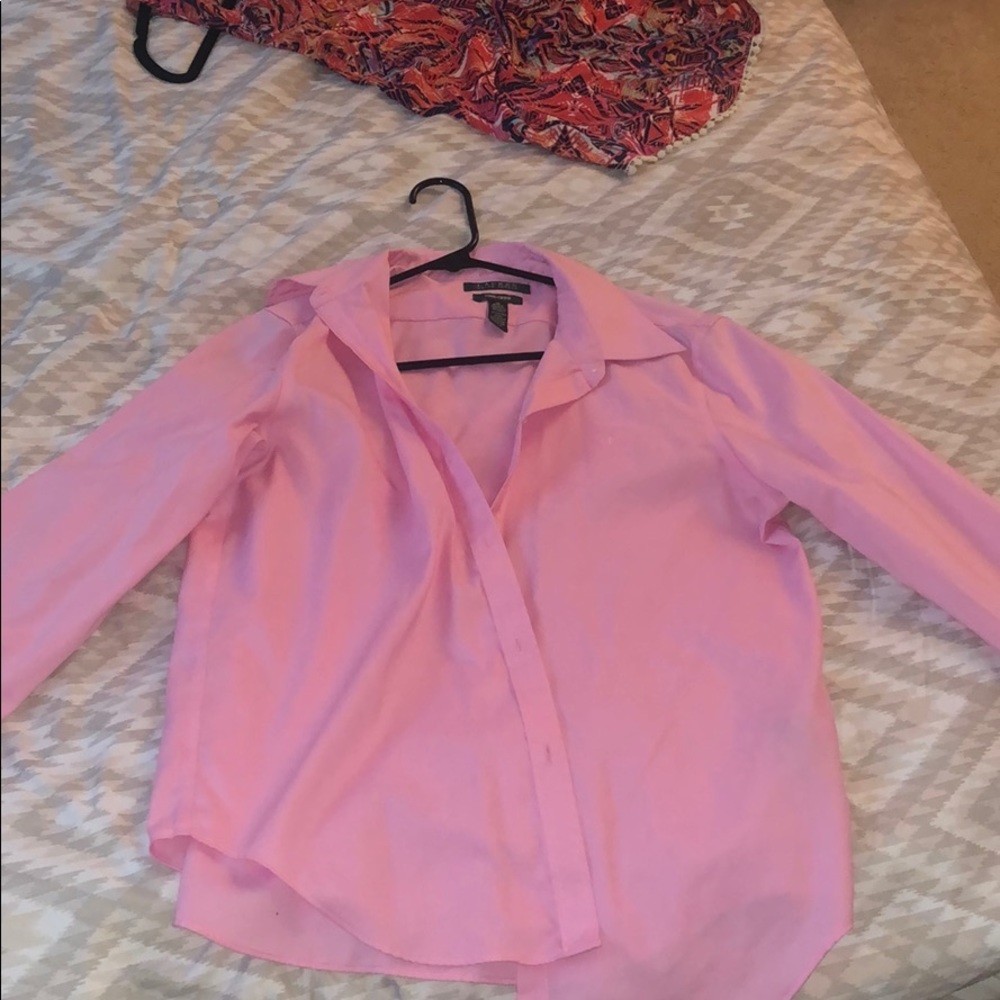 Ralph Lauren pink dress shirt M